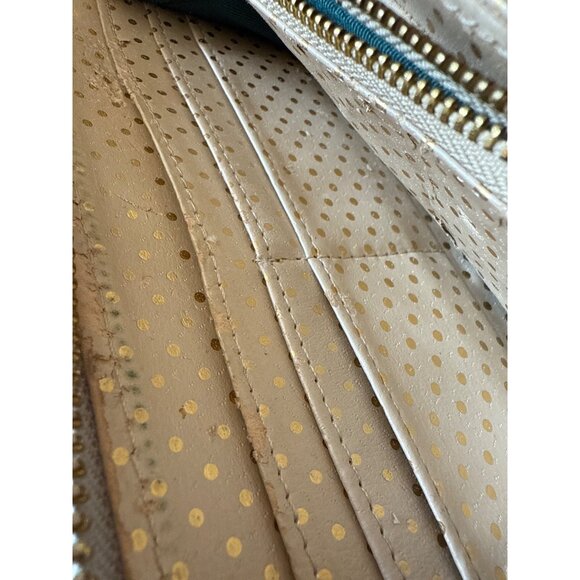 Deux Lux Silver Sequin Clutch Wallet Card Holder With Zip & Charm - Picture 12 of 16